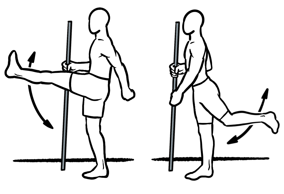 Leg Swings (Front/Back & Side/Side)